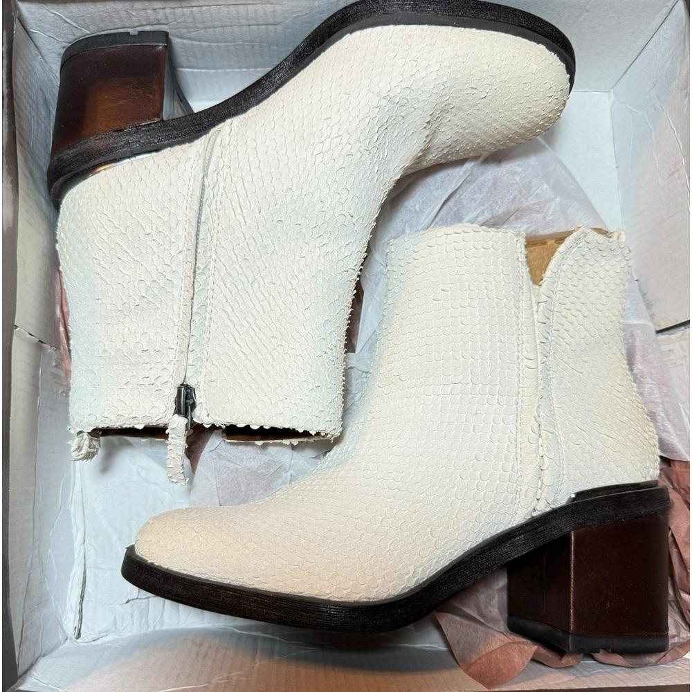 Franco Sarto Kessa Python Artesian Leather Bootie… - image 3